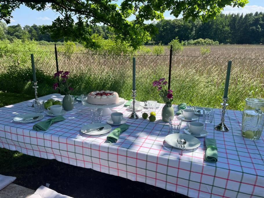 Idylisches Cottage Mit Reh Worthsee Buitenkant foto